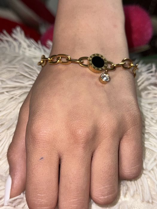 Brățară aurie 18K damă oțel inoxidabil cadou elegant femei