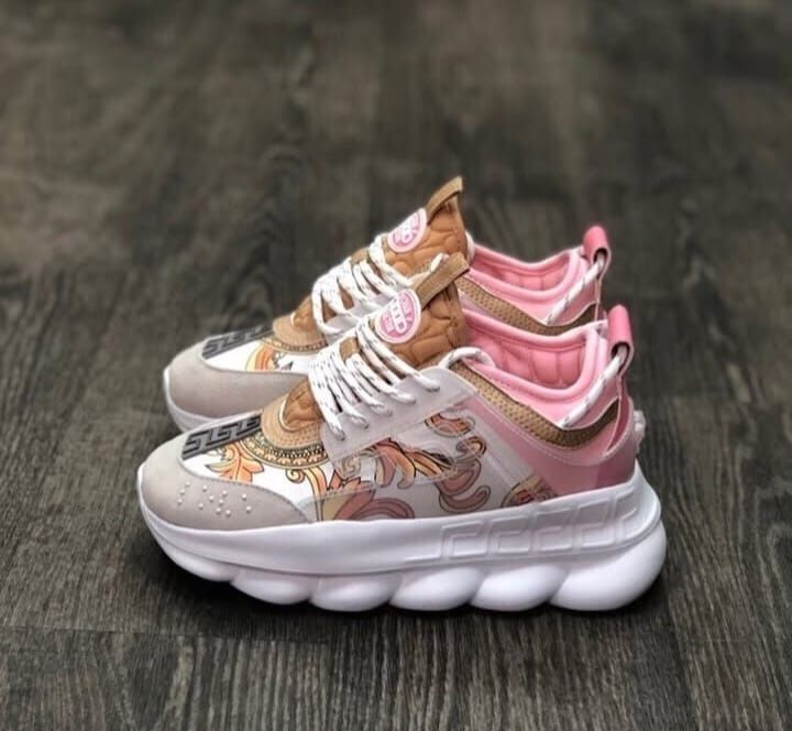 Adidasi Versace Chain Reaction Roz