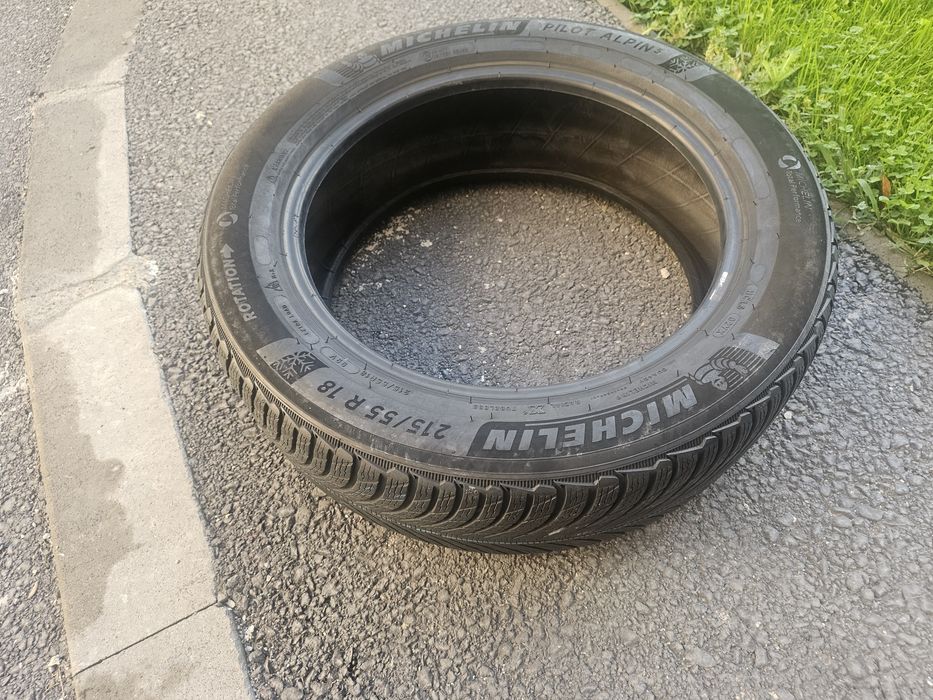 4x Anvelope Iarna 215/55 R18 - 2x Michelin Pilot Alpin 5 + 2x Bridgestone - DOT 2020 / 2022 - Profil 6-7mm