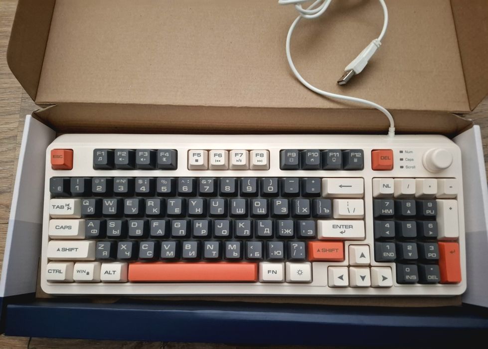 Клавиатура Nillmax NK-002 новая, RGB подсветка, USB