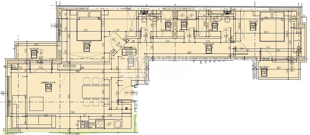 Продава се Тристаен апартамент в София, Овча купел - 126 кв.м за 1631 €/кв.м - Снимка #2