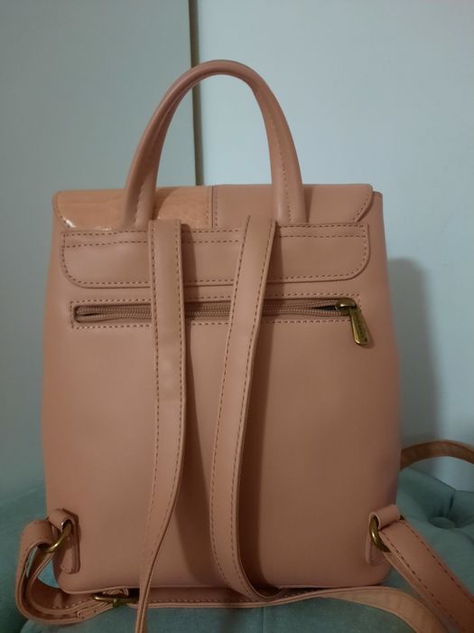 Geanta rucsac David Jones roz pudra