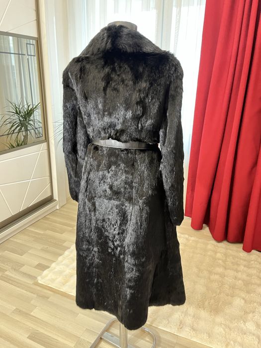 Haina lunga din blana naturala de iepure marime S/M