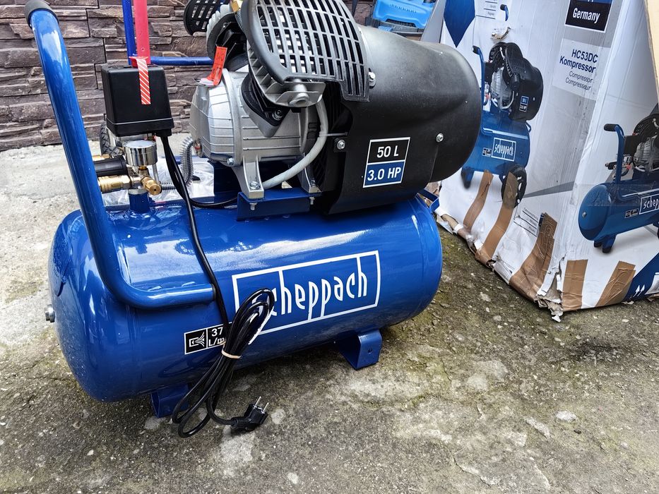 Двуцилиндров компресор за въздух 50 л Scheppach HC53DC