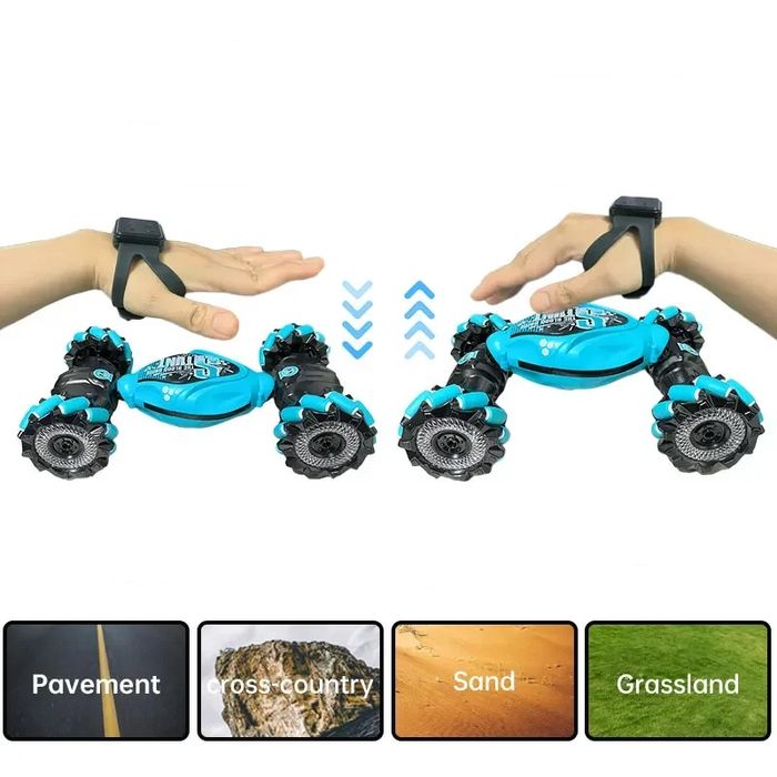 Masinuta cu telecomanda si control prin gesturi Acfapro™, Albastru