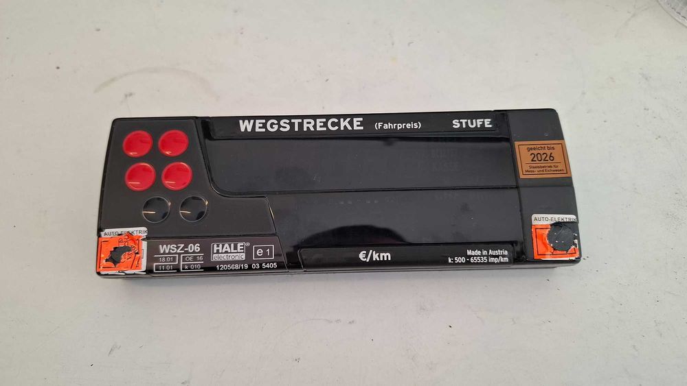Wegstreckenzähler / Taxametru HALE WSZ-06 – Verificare Metrologică Valabilă