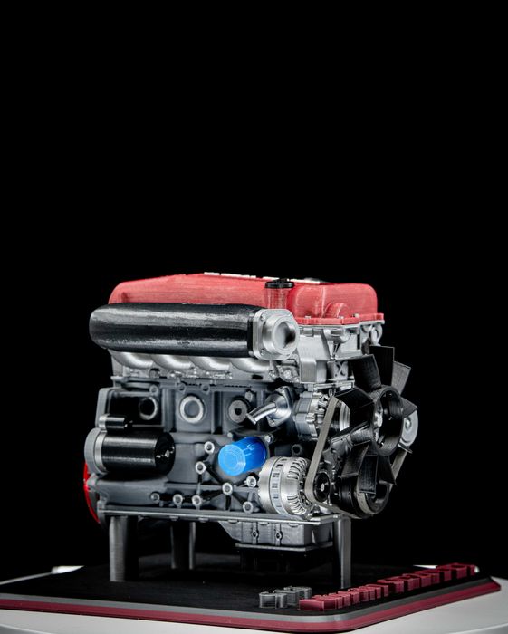 Motor Nissan SR20DET – Scară 1/6 | Miniatură 3D Handmade | JDM