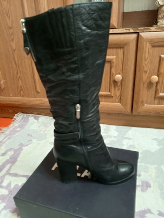 Сапоги кожаные зимние.