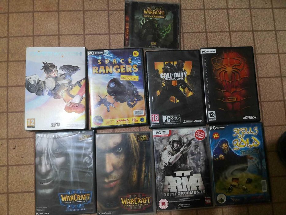 Компютърни игри Warcraft, Call of duty и др