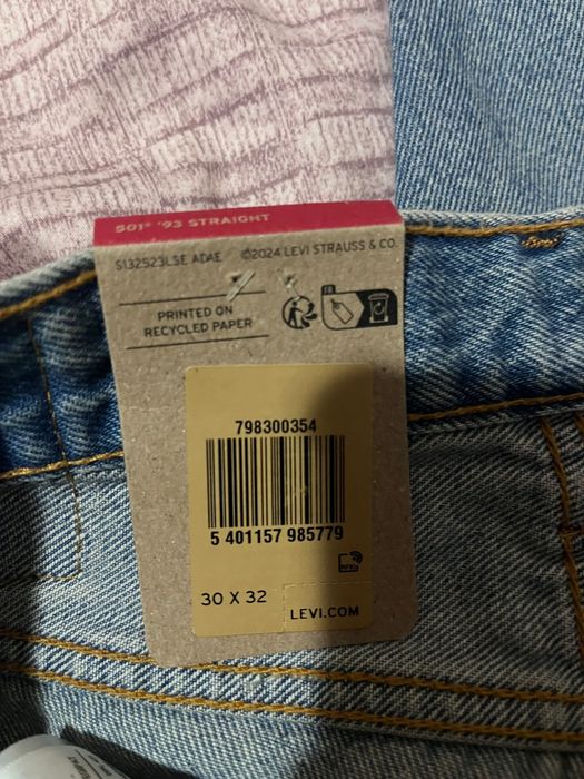 Levis 501 ‘93 noi cu eticheta