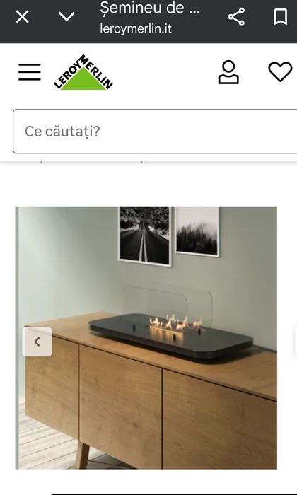 Șemineu cu bioetanol(produs nou)