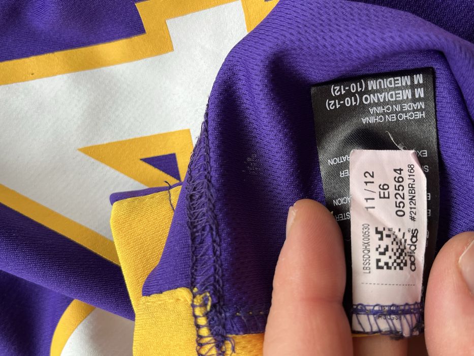 ADIDAS NBA - Lakers Kobe Bryant #24 - М 10/12г Оригинал