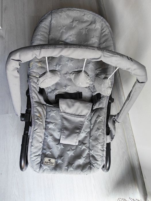 Бебешки шезлонг Eliza Luxe Lorelli Cool Grey Stars