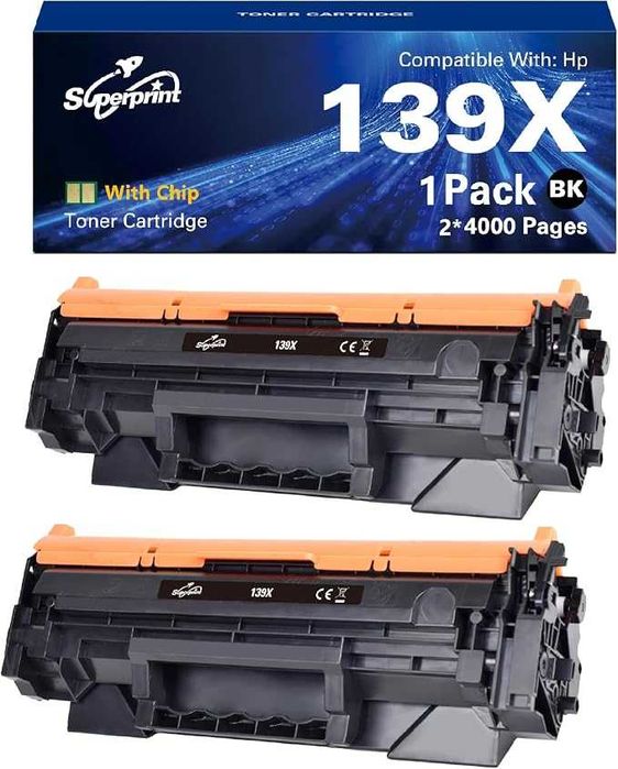 Toner negru 139X (cu cip)