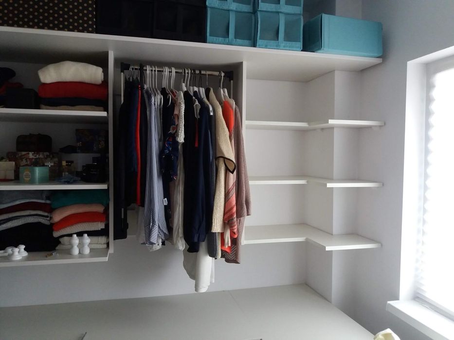 Dressing deschis - dressing dormitor pe colt din 2 bucati