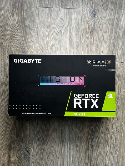 Placa Video NVIDIA RTX 3070 Ti Gigabyte Vision OC 8GB GDDR6X