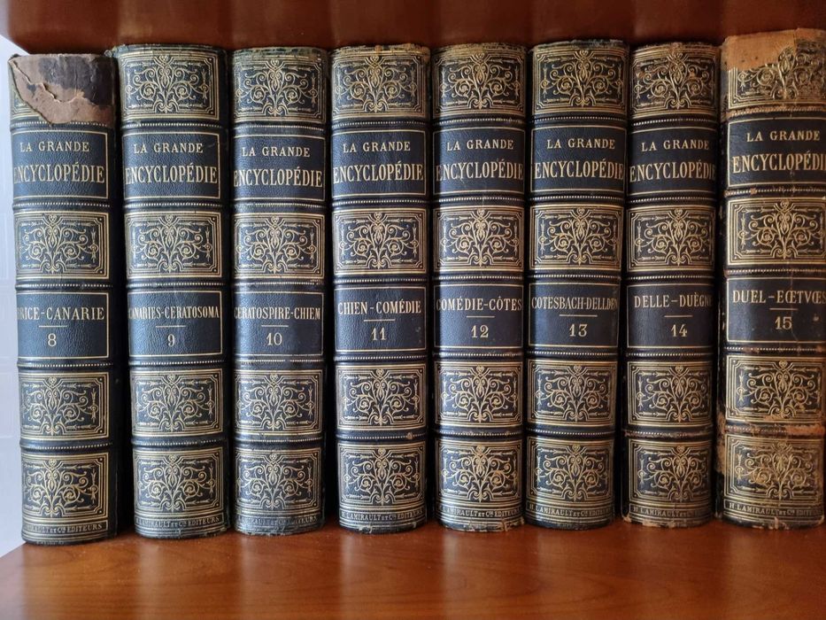 Colectie carte veche" La Grande Encyclopedie" 20 volume anul 1886