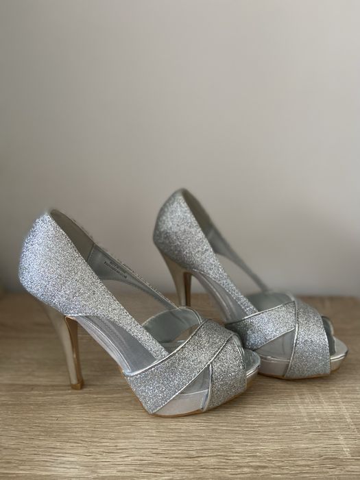 Pantofi eleganti#argintii#marimea 38