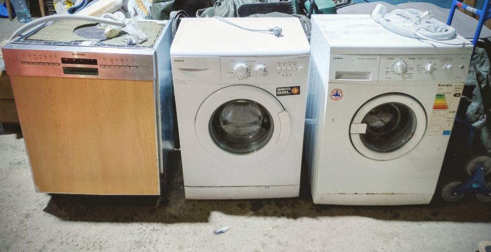 Pachet: 1 mașină de spălat vase și 2  rufe - de reparat