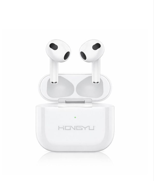 Căști wireless TWS Hongyu HY-BT04 Bluetooth 5.3, control touch, albe Engros