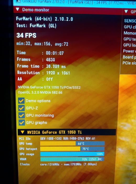 Видеокарта 1050 Ti