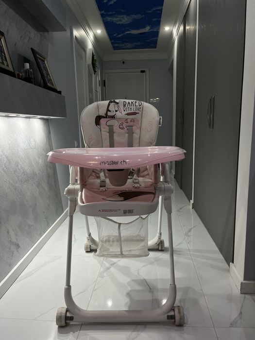 Chipolino Стол за хранене Master Chef, Розова водa