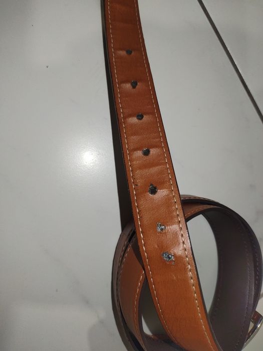 Ремень кожзам коричневый.