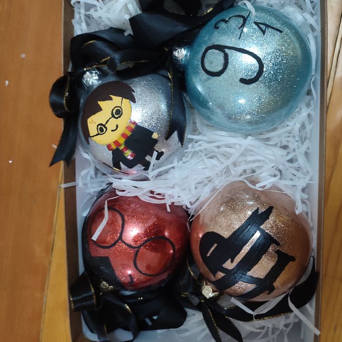 Ёлочные шары Гарри Потерманам. Ручная работа