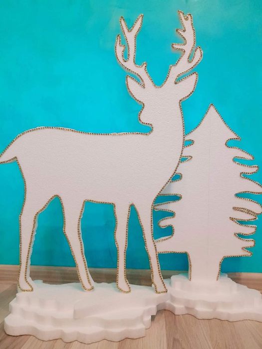 Шейни, елени, елхички  от стиропор