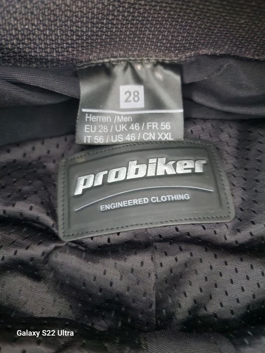 Pantaloni Moto Piele Probiker PRX-16, Mărimea 28 (Talie 56 ) – NOI cu etichetă