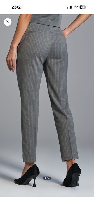 Сако и панталон сив райе