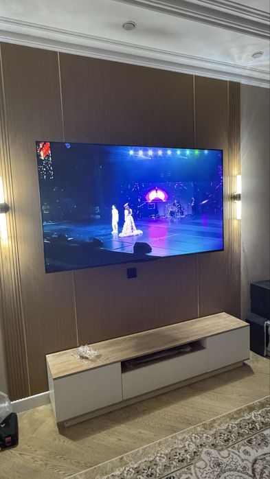 Установка телевизора и кронштейна