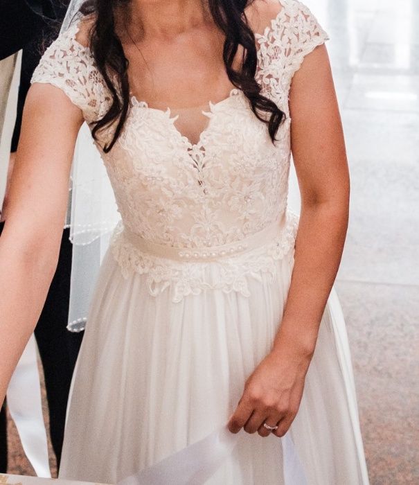 Vand rochie de mireasa A line marimea S - Maya Fashion