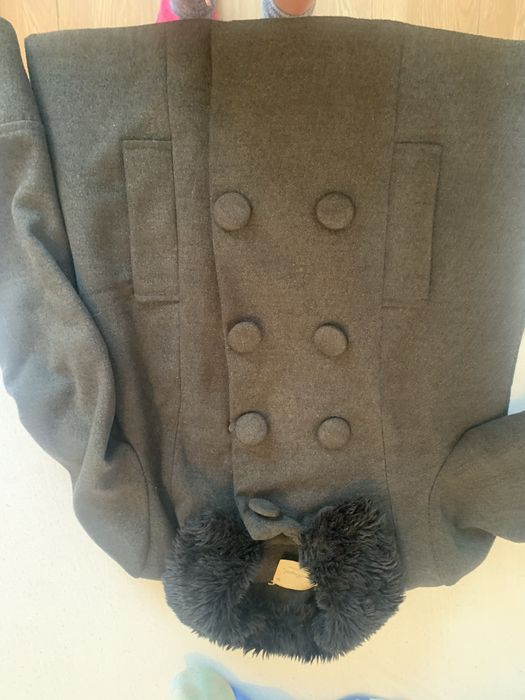 Palton super calduros elegant cu blanita