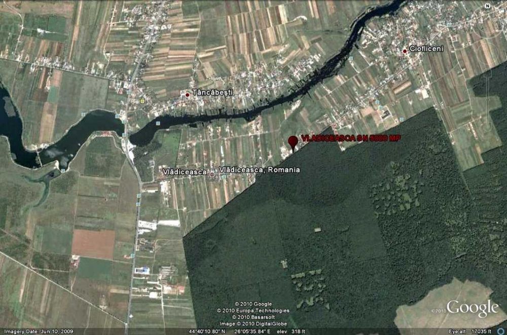 Teren Snagov la sosea