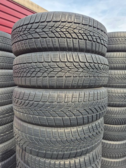 4 Anvelope IARNA M+S - 195/65/16 - DUNLOP 4D - CA UNELE NOI - DOT 2017 !