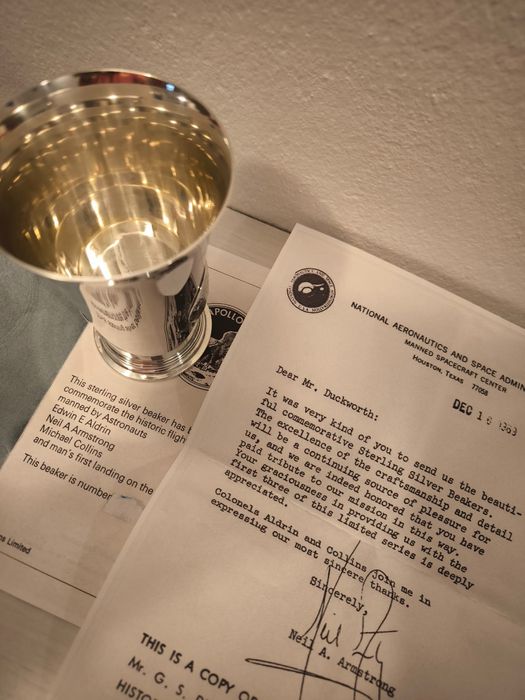 Сребърна чаша NASA Аполо 11