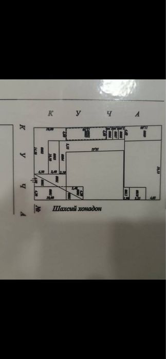 Хасанбой постдан 1,5 км кирганда угловой 9,4 сотих ер хисобида