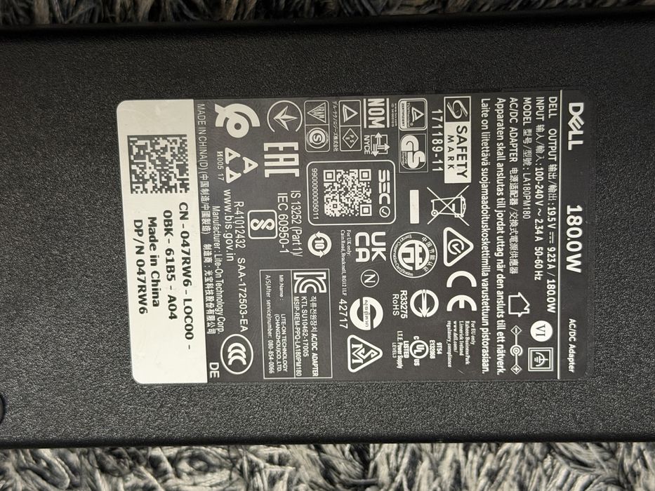 Docking station Dell WD19TB + Alimentator 180W