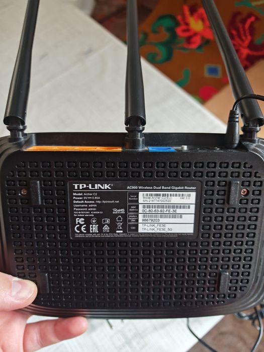 Router TP LINK Archer C2 AC900 Dual Band