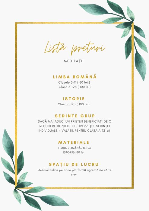 Meditatii Limba Romana/Istorie/ Sociologie(BAC , ADMITERE POLIȚIE )