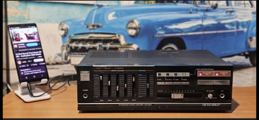 Amplificator statie Fisher CA M 23 cu egalizator