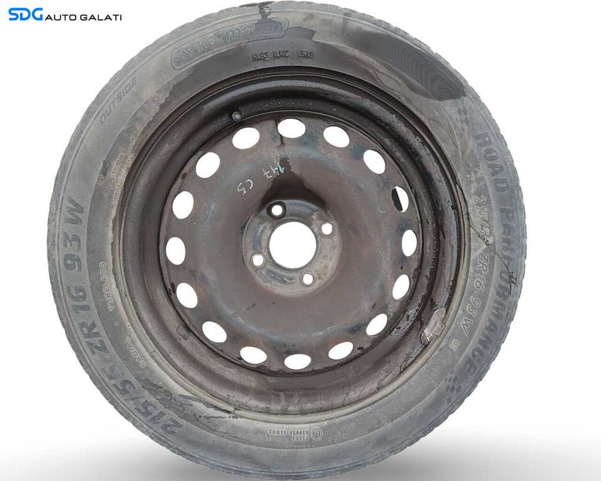 Janta Roata Tabla Otel 215 55 16 ZR16 Peugeot 5008 2.0 HDI 2009 - 2016 (6 1/2J15H2E ET26) [JNT0017]