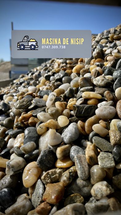 Amestec nisip + piatră, balast, pietriș – ideal pentru betoane/sape