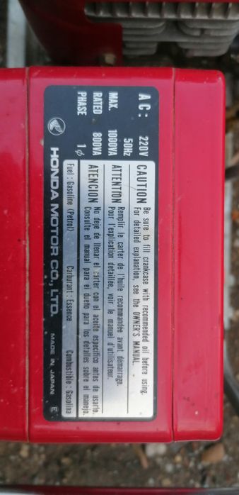 Генератор агрегат за ток Хонда