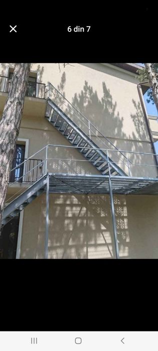 Confectionam scări metalice galvanizate la dimensiunea dorita de clien