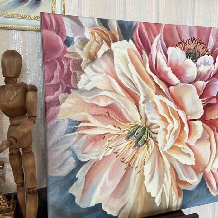 Картина маслом цветы