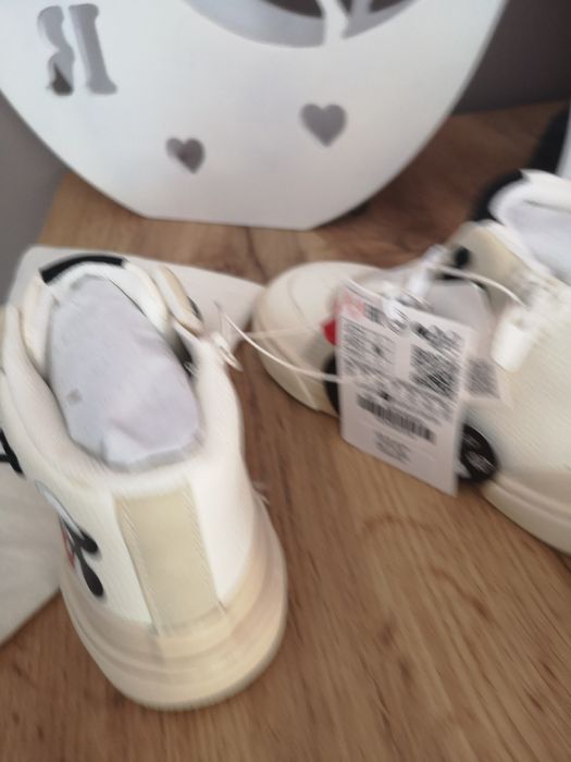 Бели кецове маратонки Мики Маус Зара 24 номер