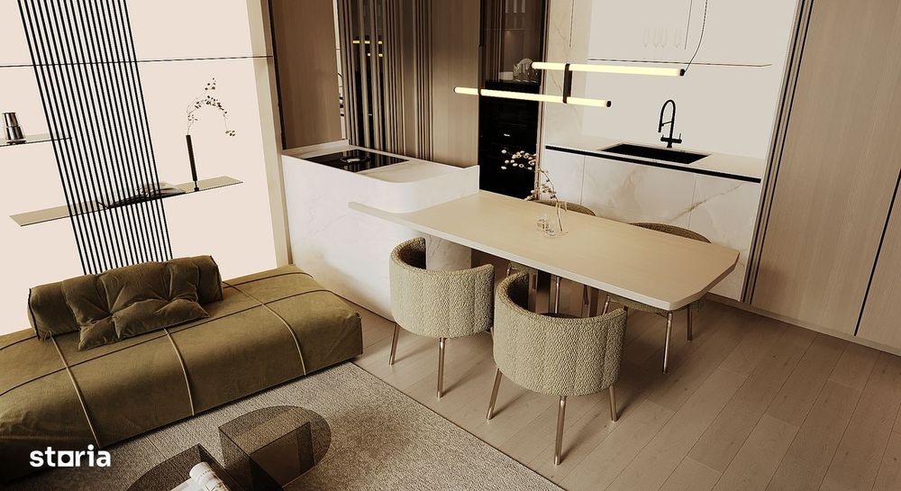 Apartament cu 2 camere + birou in ansamblu rezidential nou