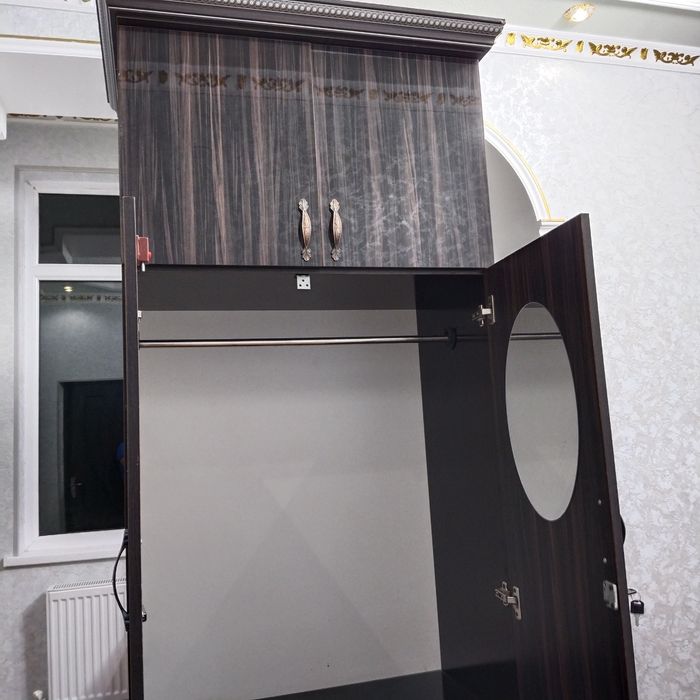 1 kishilik90*200; 120*200; 2ta divan + shkaf 80*225 размерда